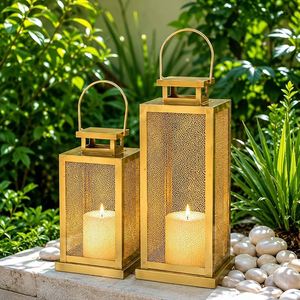 Farol de Metal Estilo Indio Hecho a Mano, Portavelas Vintage, Farol Decorativo Colgante para Decoración del Hogar y Jardín - Product Image 6