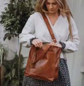 Sac fourre-tout en cuir souple pour femme, usage quotidien décontracté, sac à main à bandoulière grande capacité, prix de gros par le fournisseur - Product Image 4