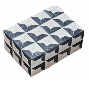 Boîte à bijoux moderne en os incrusté de fleurs, faite à la main, organisateur de bijoux, boîte à souvenirs décorative pour la maison et la coiffeuse – Vente chaude - Product Image 3