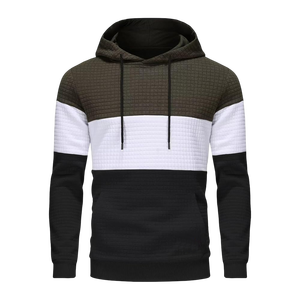 Sudadera con Capucha Unisex Verde Oliva, Blanca y Negra, Estilo Urbano, Sudadera Tipo Pullover, Prenda Esencial Cómoda para el Invierno - Product Image 1