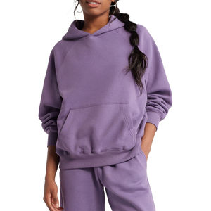 Designer Womens Off Shoulder Hoodie And Sweatpants Custom Cotton Fleece Oversized Winter Tracksuit <b>Set</b> Cotton - Product Image 1
