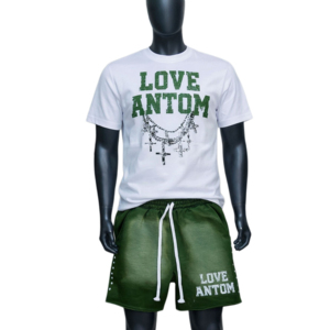 ชุดเซ็ตเสื้อยืดแขนสั้นคอกลมผ้าฝ้ายลำลองและกางเกงขาสั้นพิมพ์ลายดิจิทัลสำหรับผู้ชาย ชุดฤดูร้อน 2 ชิ้น - Product Image 3