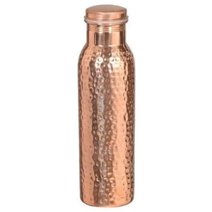 Bouteille d'eau en cuivre martelé de qualité supérieure, bouteille à boire ayurvédique pure, anti-fuite, réutilisable, écologique, bouteille santé pour un usage quotidien - Product Image 2