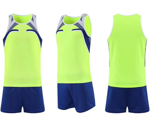 Uniforme de Atletismo para Hombre, Conjunto de Camiseta y Pantalones Cortos con Logotipo Personalizado para Ropa Deportiva de Equipo - Product Image 1