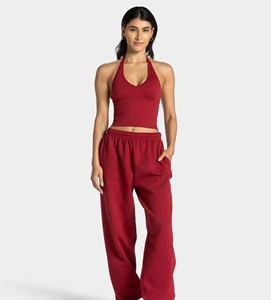 Pantalon de jogging ample et large pour femme, de haute qualité, 500 g/m², coupe évasée, style baggy - Product Image 3