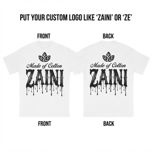 Camiseta de Algodón Premium para Hombre, 180 GSM, Suave y Transpirable, Blanca, con Logotipo Personalizado, Impresión Gráfica, Manga Corta, Estilo Casual Urbano - Product Image 1