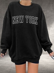Sudadera de Algodón Extra Grande Personalizada con Cuello Alto y Manga Regular, Estilo Chicago, Unisex, Otoño, Tejida, con Estampado de Letras y Logotipo Personalizado - Product Image 3