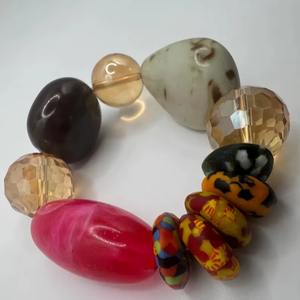 Handmade colorful resin <b>bracelets</b> with s unique fashion jewelry <b>adjustable</b> size for women daily wear - Product Image 1