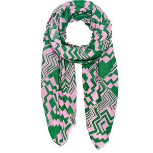Pink Green Checkerboard Cape Shawl Soft Warm Fashion <b>Wrap</b> Women Casual Winter Poncho Style Outerwear Accessory Elegant Pattern - Product Image 1