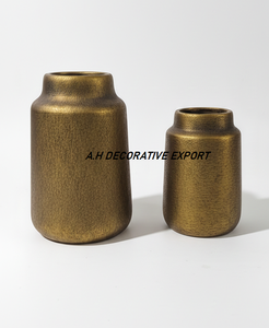 Vase en aluminium noir mat fait main, style moderne et minimaliste, pour table de mariage, écologique, haute qualité, décoration intérieure, export - Product Image 3