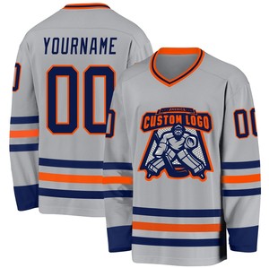 Venta al por Mayor de Camisetas de Hockey sobre Hielo Personalizables, 100% Poliéster, Impresión Digital por Transferencia de Calor, Nombre del Equipo y Logotipo Personalizados (Frontal) Completos - Product Image 6