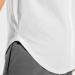เสื้อยืดออกกำลังกายทรงสลิมฟิต ผ้าถักเนื้อหนา ผสมสแปนเด็กซ์/โพลีเอสเตอร์ ทรงโอเวอร์ไซส์ ไหล่ตก สไตล์สตรีทแวร์ ฟิตเนส เป็นมิตรต่อสิ่งแวดล้อม แห้งเร็ว - Product Image 5