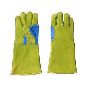 Wholesale <b>Cheap</b> Price Cowhide Split Leather Reinforced Welding Gloves Industrial Safety Firefighting <b>BBQ</b> General Purpose - Product Image 2