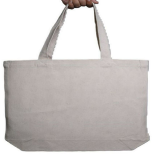 Bolsas de Tela de Algodón Orgánico Reciclables con Logotipo Único Impreso en Serigrafía, Asa Larga, Color y Tamaño Personalizados - Product Image 1