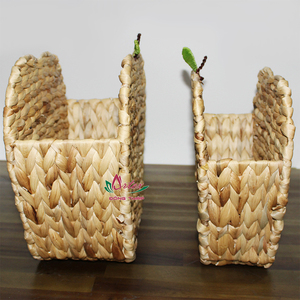 Ensemble de porte-revues minimaliste en jacinthe d'eau écologique en forme de pomme pour le rangement de la cuisine et du salon - Product Image 5