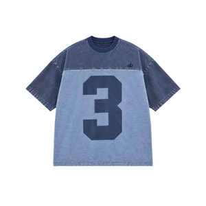 Chemises pour hommes en jersey de coton 300 GSM, coupe oversize, imprimées DTG avec motif graphique personnalisé, couleur délavée vintage, impression tonale, vente en gros, OEM ODM - Product Image 4