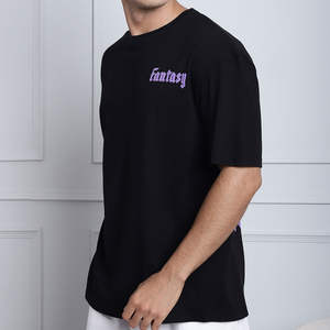 T-shirt décontracté d'été imprimé en relief avec votre propre logo au choix, impression en relief pour hommes - Product Image 5