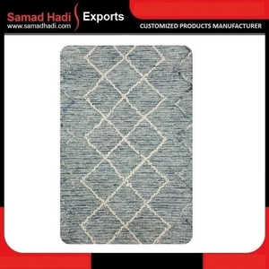 พรมขนสัตว์พรีเมียมทอมือ พรมปูพื้นทำมือ ตกแต่งบ้านสไตล์โมเดิร์นหรูหรา ตกแต่งล็อบบี้โรงแรม ขนาดสั่งทำได้ ผู้ผลิตพรมขายส่ง - Product Image 4