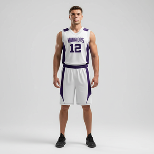 Kit de match de basketball en gros, OEM, logo personnalisé brodé, fabricant de vêtements de sport athlétiques haut de gamme pour clubs du monde entier - Product Image 1