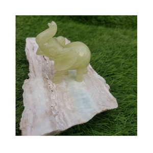 Figura de Elefante Tallada en Piedra Ligera de la Mejor Calidad, Estilo Arte Popular para Decoración en Diferentes Grados - Product Image 5