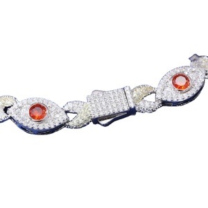 Pulsera de plata de ley moissanita hermosa pulsera joyería personalizada Iced Out Hip Hop joyería regalo para hombres y mujeres - Product Image 3