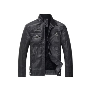 New Design Genuine Leather Jacket <b>Men</b> Waterproof Breathable Eco-Friendly Professional High Quality Fashionable Stand Winter - Product Image 5
