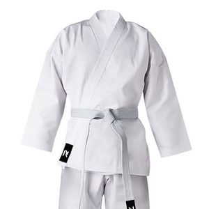 Uniforme de Karate Blanco para Adultos, 100% Algodón, Duradero, Corte Regular, Unisex, Conjunto de Ropa de Artes Marciales con Cinturón Incluido - Product Image 3