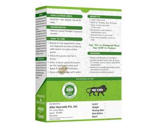 Poudre de henné naturel Attar Ayurveda pour la coloration et la croissance des cheveux (200 g) - Product Image 6