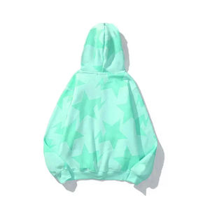 Sweat à capuche personnalisé surdimensionné avec fermeture éclair et imprimé étoiles pour hommes et femmes – Sweat à capuche zippé en molleton de coton épais Streetwear OEM - Product Image 4
