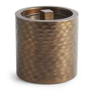 Cubo de hielo de cobre martillado con diseño de asa de reno, bañador de bebidas de latón dorado aislado, cubos de hielo de cobre - Product Image 3