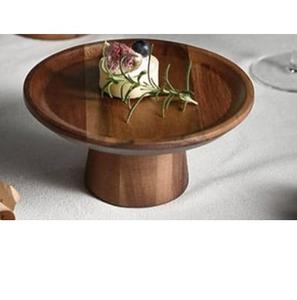 Soporte de Madera para Tartas y Frutas con Acabado Oscuro, Herramienta para Servir Pasteles en Fiestas y Celebraciones - Product Image 3