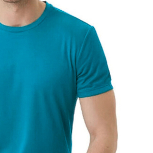 Conjunto de Camiseta y Pantalones Cortos para Hombre, Color Sólido, Estampado por Transferencia Térmica en la Parte Delantera, Manga Corta, 100% Algodón, Secado Rápido, Transpirable, Corte Regular, Casual - Product Image 4