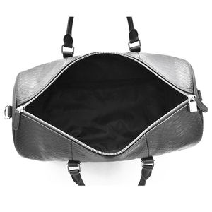 Sac de voyage en cuir de serpent noir, grand format, fait main, design personnalisé, sac de sport, sac de voyage pour une nuit, sac de rangement - Product Image 5