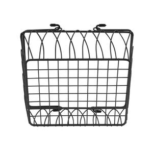 Panier de rangement en métal noir moderne empilable pour placard et armoire - Product Image 6