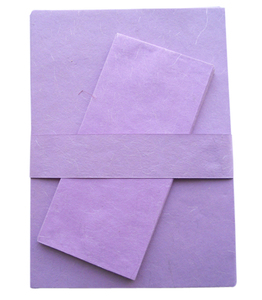 Papiers de tête de lettre en soie de couleur lavande de qualité supérieure, 10 feuilles A4 + 5 enveloppes, vendus en ensemble - Product Image 2