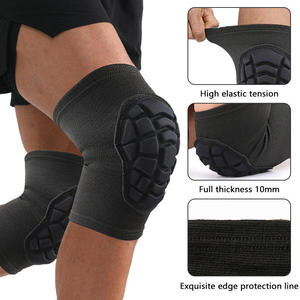 Genouillères élastiques rembourrées personnalisées pour le volley-ball, le basketball, le football, avec éponge épaisse anti-collision, protège-genoux de sport - Product Image 4