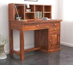 <b>Solid</b> <b>Wood</b> Home Office <b>Desk</b> with Storage Cabinet |Modern <b>Wood</b> Study Table | Jodhpur Export Handcrafted - Product Image 1