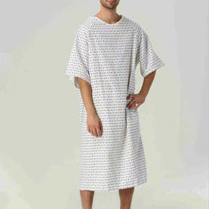Batas de Paciente de Primera Calidad, Personalizables, Tejidas, Transpirables y Cómodas para Uso Hospitalario - Product Image 2