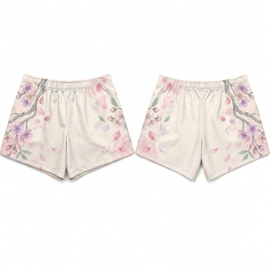 Shorts pour femmes de style vintage, sublimation, respirant, haute élasticité, séchage rapide, 220 GSM, léger, streetwear, vêtements de plage, AI-BS-106 - Product Image 2
