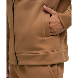 2026 Men's Solid Color Tracksuit Set Stand Collar <b>Zipper</b> <b>Jacket</b> Full Length Joggers Breathable Casual Autumn Wear - Product Image 5