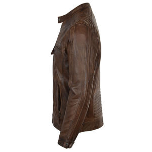 High Quality Stylish Waterproof Eco-Friendly <b>Leather</b> <b>Jacket</b> Men OEM Wholesale Comfortable Stand Collar <b>Winter</b> Casual - Product Image 5