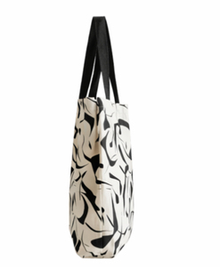 Bolsa de Compras de Lona para Mujer, Gran Capacidad, Diseño Moderno, con Logotipo Personalizado Impreso, Reciclable, Color Natural, de Algodón - Product Image 3
