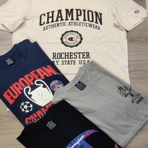 Excedentes Overrun Bordado Logo Impreso Diseños de marca sólida Envío informal Cancelar Camisetas Punto Algodón 180 GSM Hombres - Product Image 6