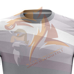 Nouveau maillot de foot léger, respirant et à séchage rapide pour l'entraînement, en tissu polyester personnalisé, manches courtes. - Product Image 4
