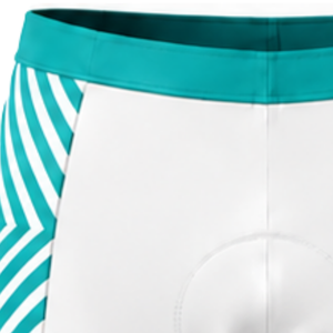 Pantalones Cortos de Ciclismo Acolchados en Azul Turquesa, Transpirables, de Secado Rápido, Elásticos, para Ciclismo de Carretera, Entrenamiento, Rendimiento, Ropa Deportiva para Bicicleta - Product Image 3