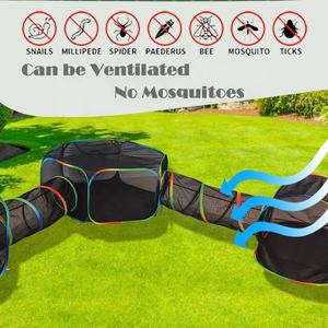 Tienda de Campaña para Conejos con Túnel 5 en 1, Tienda de Campaña Portátil Grande para Conejos con Tubo, Recinto para Mascotas para Gatos, Gatitos y Cobayas - Product Image 3