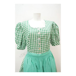 Robe Dirndl Bavaroise Traditionnelle en Coton pour Femme, Costume d'Oktoberfest, Festival de la Bière, Performance Traditionnelle, Tablier Brodé - Product Image 3