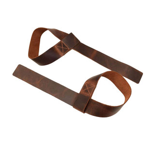 Correas de Cuero para Levantamiento de Pesas con Logotipo Personalizado, Soporte de Agarre Resistente para Peso Muerto, Dominadas y Entrenamiento de Fuerza en el Gimnasio - Product Image 1