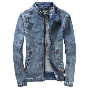High Quality Men <b>Denim</b> Jacket Everyday Casual Jean <b>Coat</b> with Personalized Embroidery and Logo Printing Best Selling <b>Denim</b> Jacket - Product Image 6