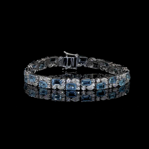 IGI Certified VVS Diamond Hip Hop Style Tennis Chain Link Bracelet 925 Sterling Silver Custom Fine Jewelry for <b>Men</b> Party - Product Image 4